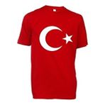 Belirtilmemiş Kostüm Atölyesi Unisex Kırmızı T-Shirt Ay Yıldızlı Türk Bayrağı %100 Pamuk Kısa Kol Regular Fit - 9 Yaş