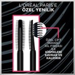 Belirtilmemiş L'oréal Paris Telescopic Lift Extra Black Maskara Dolgunlaştırıcı Etkisi ve Düz Kıl Fırça ile Hacim Kazandırır - Siyah