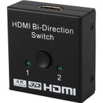 Belirtilmemiş Lunatic 9444 2 Port Çift Yönlü HDMI Switch Splitter Ekran Monitör Altın Kaplama Çoklayıcı Çoğaltıcı