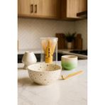 Belirtilmemiş Matcha Seti, Seramik Kase Bardak, Bambu Chasen Çırpıcı, Tutucu Kaşık Dahil, 5 Parça