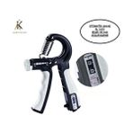 Belirtilmemiş Otomatik Sayaçlı Bilek Güçlendirme Yayı 5-60 kg Ayarlanabilir Direnç ile Ergonomik Tasarım - Siyah