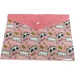 Belirtilmemiş Pembe Uyku Maskesi Desenli Çıtçıtlı Dosya Evrak Çantası - Sweet Dreams Loading