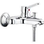 Belirtilmemiş Punto Viva Banyo Bataryası A41045, Duvardan Montaj, Krom, Seramik Kartuşlu, Pirinç Gövde