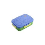 Belirtilmemiş Renkli Desenli Beslenme Kutusu - 830 ml 3 Bölmeli Çocuk Beslenme Kabı Pp (Mavi)