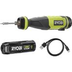 Belirtilmemiş Ryobi RSI4-120G USB Lityum Havya 480° Usb-C Kablo - 1 x 4V 2.0AH Pil - Lehim Teli Emniyet Kapağı