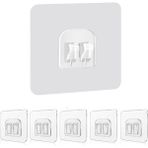 Belirtilmemiş Smartizi 5'li Çiftli Banyo Köşe Rafı Yedek Sticker (60X60MM) - Şeffaf Güçlü Yapışkanlı Raf Tutucu S
