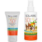 Belirtilmemiş Solaris Güneş Kremi Yaşlanma Karşıtı Spf 50+ (50 Ml) ve Çocuk Güneş Kremi Sprey Spf 50+ Yüksek Koru