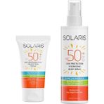 Belirtilmemiş Solaris Güneş Kremi Yaşlanma Karşıtı Spf 50+ (50 Ml) ve Güneş Koruyucu Krem Sprey Spf 50+ Yüksek Ko