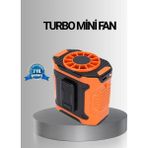 Belirtilmemiş Turbo Mini Taşınabilir Fan – 100 Kademeli Dijital Hız Kontrolü ve Type-C Şarj