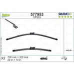 Belirtilmemiş Valeo Silencio Flat Blade Set Silecek Seti Ford Fiesta Vii (2017 ve Sonrası) (700+350 Mm) 577953