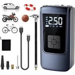 Belirtilmemiş Valkyrie 150PSI 6000MAH Şarjlı Araba Top Bisiklet Hava Pompası LED Akıllı