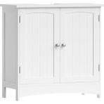 Belirtilmemiş Vasagle 2 Kapılı Lavabo Dolabı, Banyo Dolabı, Ayarlanabilir Raflar, Bol Depolama Alanı, 60 x 30 x 6