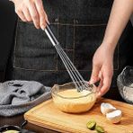 Belirtilmemiş Yeni Nesil Paslanmaz Çelik Metal Boncuk Top Uçlu Çırpıcı Sos Karıştırıcı Top Uçlu Yumurta Çırpıcı - 1 Adet