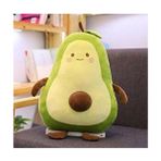 Belirtilmemiş Yeşil Küçük Boy Avokado Emoji Yastık Pamuklu Dış Materyal Elyaf Dolgu ile Rahatlık - 35 x 50 cm