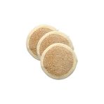Belirtilmemiş Zencefil Organik 3 Adet Kabak Lifi Kabak Kesesi Peeling Yüz Kesesi Küçük Yuvarlak Model Banyo Kese