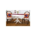 Belize Baskılı Saten Kumaş Kırmızı Siyah Runner Kırlent Set 3 Prç. 135X50 Cm 1378