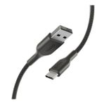 Belkin 1 mt Siyah Type-C Örgülü Data Hızlı Şarj Kablo