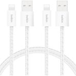Belkin 2'Li Örgülü Usb-A - Lightning Kablo 1,5 M, Yumuşak, Esnek Ve Hızlı Şarj Kablosu, Iphone 14 Ve