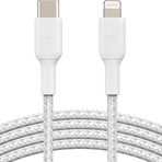 Belkin 2M BC Lightning Usb-C Beyaz Örgülü Kablo