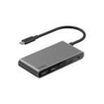 Belkin AVC022HQSGY 5 Port Usb-C Hub 4K HDMI Çift Usb-C Çoklayıcı Adaptör - Uzay Grisi