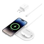 Belkin Boostcharge Pro 2 In 1 Arada Kablosuz Şarj Istasyonu Beyaz