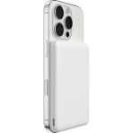 Belkin BPD010HQWH Boostcharge 5.000 Mah Magsafe Uyumlu 15W Kablosuz Slim Powerbank - Beyaz - Altın