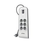 Belkin Bsv604 2 Metre 6'lı Usb-A Akım Korumalı Priz Beyaz