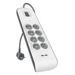 Belkin Bsv804 2 Metre 8'li Usb-A Akım Korumalı Priz Beyaz