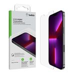 Belkin iPhone 14 Plus, iPhone 13 Pro Max Ekran Koruyucu TemperedGlass, AntiMikrobiyal İşlem Görmüş, Kolay Uygulama Kabarcıksız Birlikte Dahil Kılavuz Çıkartmaları
