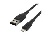 Belkin Örgülü Apple Lightning 1 m Siyah Hızlı Şarj ve Data Kablosu