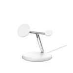 Belkin Qi2 15W 3İn1 Magsafe Kablosuz Şarj Standı - Beyaz