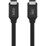 Belkin Usb4 Usb C - Usb C Kablosu 2,6 Ft (100 W'a Kadar Güç Sağlama, 40 Gb/Sn Veri Aktarım Hızı Thunderbolt 3, Usb 3.2 Daha Fazlası Ile Geriye Dönük Uyumluluk Ile Usb If Sertifikalı)