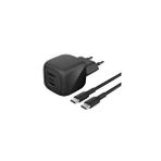 Belkin WCA013 45W Hızlı Duvar Şarjı + 1M Kablo USB-C Kablo - Siyah