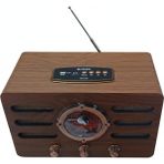 Belkıs Kırtasiye Ahşap Büyük Boy Nostaljik Radyo Bluetooth+Sd Kart Girişusb Bağlantı Sarjlı Büyük Nostaljik Boy Radyo