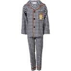 Belkızın Atölyesi Ekose Erkek Çocuk Pijama Takımı - 2 - 3 Yaş - Siyah - Beyaz