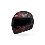 Bell Stealth Camo Matte Black - Red Motosiklet Kaskı Kapalı