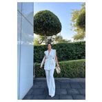 Bella Breeze Kadın Oversize Bağlamalı Tasarım Yelek Pantolon Takım Elbise