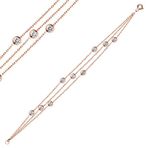 Bella Gloria GB00109 Gümüş Rose Şelale Bileklik