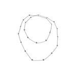 Bella Gloria GK00190 Gümüş Nazarlı 100 cm Uzun Kolye