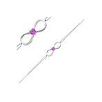 Bella Gloria GPB0021 Ametist Aşkımız Sonsuz Pırlanta Bileklik