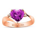 Bella Gloria GPY0043 Ametist Roz Aşk Yüzüğü