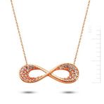 Bella Gloria PP78308 Sonsuz Aşkımız Rose Altın Kolye