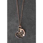 Bella Gloria TGK0299 Kelebek Rose Kadın Gümüş Kolye