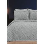Bella Home 3 Parça Rüya Pike Takımı - Çit Kişilik - 240X260 cm - Orijinal Kutulu - Gri