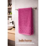 Bella Home 90X150 cm Kısmi Kadife Banyo Havlusu | 1 Adet | %100 Pamuk | Yumuşak Dokulu | Zarif & Konforlu - 90 x 150 cm - Mürdüm