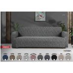 Bella Home Altınkoza Çekyat Stil Strech Koltuk Örtüsü (3+3) - Likralı - Lastikli - Oturma Grubu - Gri