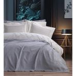 Bella Home Aren 7 Parça Gelin & Çeyiz Seti – %100 Pamuk - Orijinal Kutulu - Gri