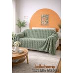 Bella Home Bubble Koltuk Örtüsü | 175X215 cm | 1 Adet | Yumuşak Dokulu & Modern Tasarım | Şık ve Kullanışlı - 175 x 215 cm - Çağla Yeşili