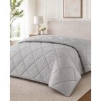 Bella Home Çift Kişilik 195X215 cm Silindir Mikro Jakarlı Silikon Yorgan – Nefes Alan, Yumuşak ve Konforlu Dolgu - 195 x 215 cm - Gri