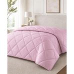 Bella Home Çift Kişilik 195X215 cm Silindir Mikro Jakarlı Silikon Yorgan – Nefes Alan, Yumuşak ve Konforlu Dolgu - 195 x 215 cm - Pudra